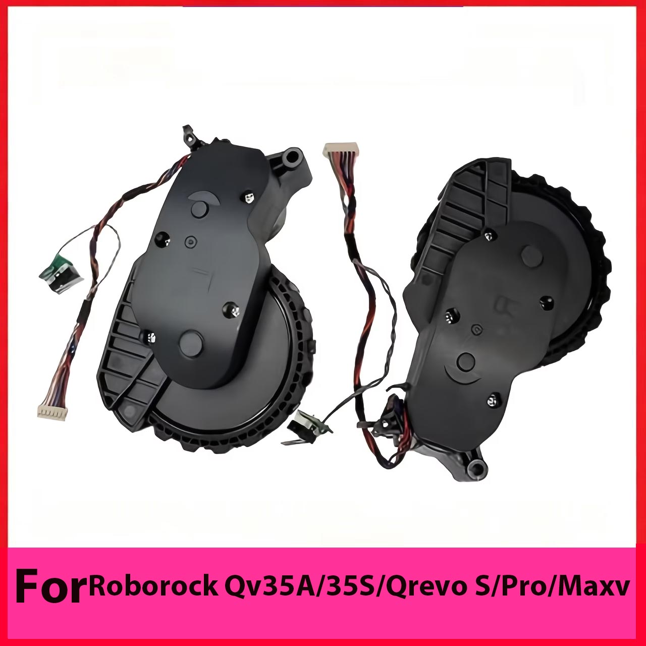 Wheel Cleaner Alloy - Ersatz-Antriebsrad für Roborock Qv35A/35S/Qrevo S/Pro/Maxv Roboterstaubsauger,