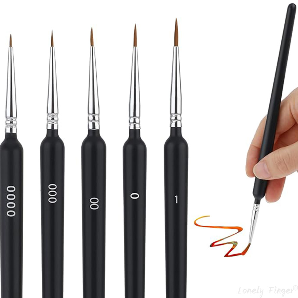 Detailing Brush Set - 5/11-teiliges Pinselset, Künstlerpinsel für feine Details,
