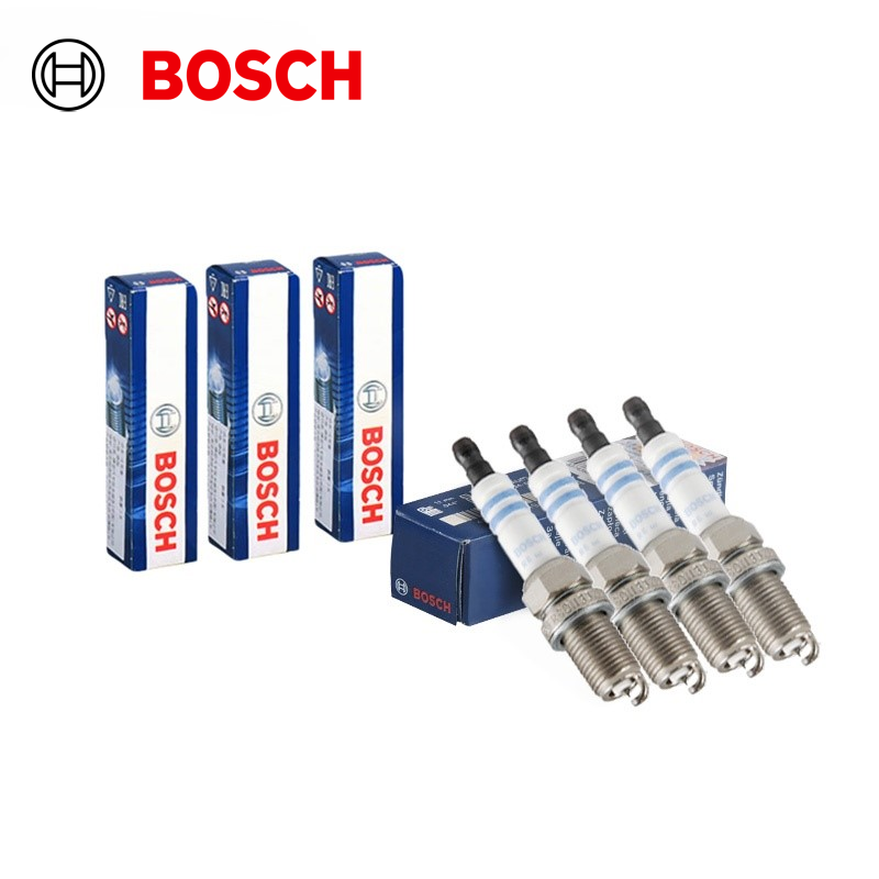 Bosch Spark Plug Iridium - 4 Stück Bosch Doppel-Iridium-Zündkerzen FR8DII33X für
